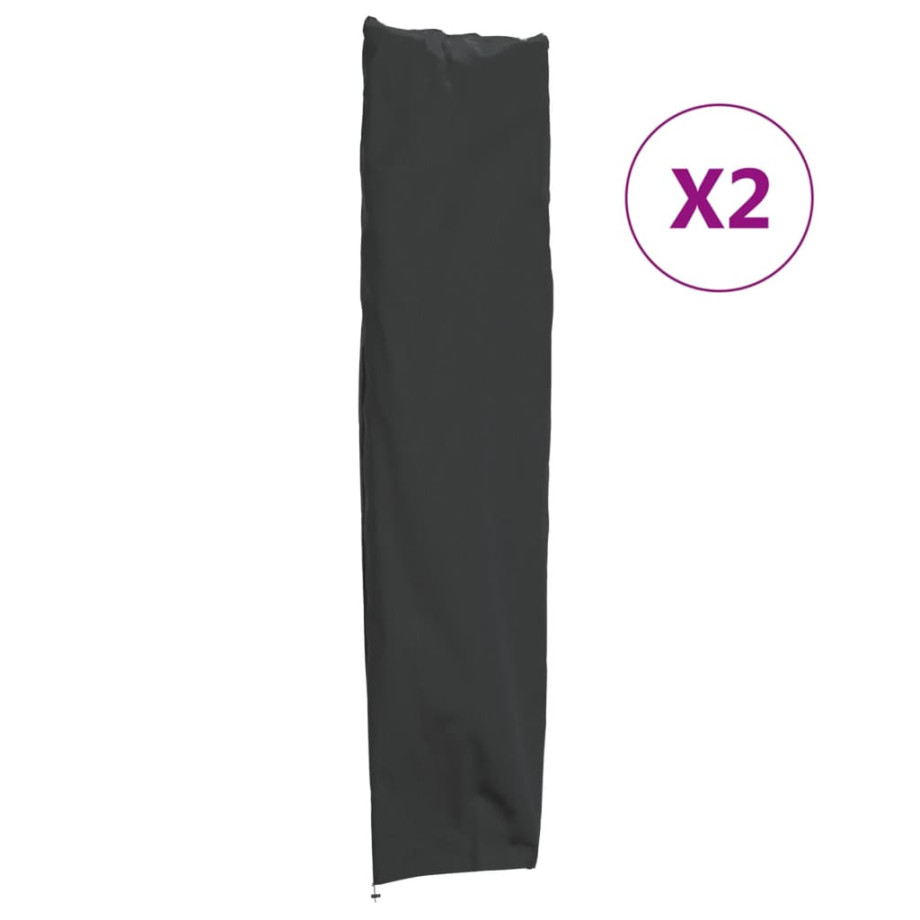 vidaXL Parasolhoes 2 st 240x57/57 cm 420D oxford stof afbeelding 1