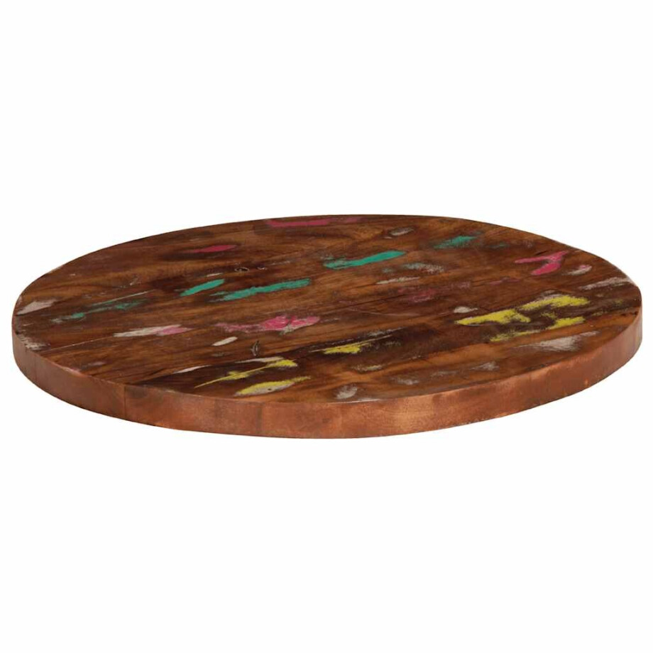 vidaXL Tafelblad rond Ø 40x1,5 cm massief gerecycled hout vidaXL Tafelblad rond Ø 40x1,5 cm massief gerecycled hout afbeelding 1
