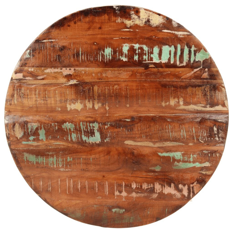 vidaXL Tafelblad rond Ø 80x3,8 cm massief gerecycled hout vidaXL Tafelblad rond Ø 80x3,8 cm massief gerecycled hout afbeelding 1