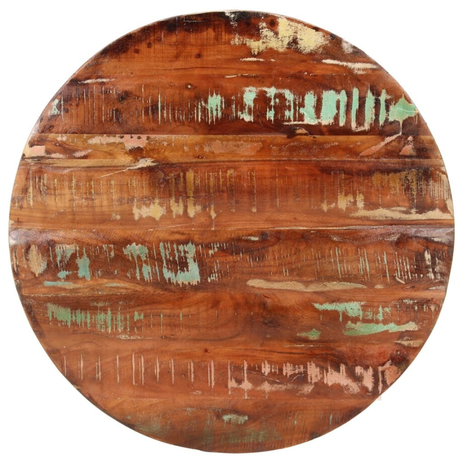 vidaXL Tafelblad rond Ø 90x3,8 cm massief gerecycled hout afbeelding 1