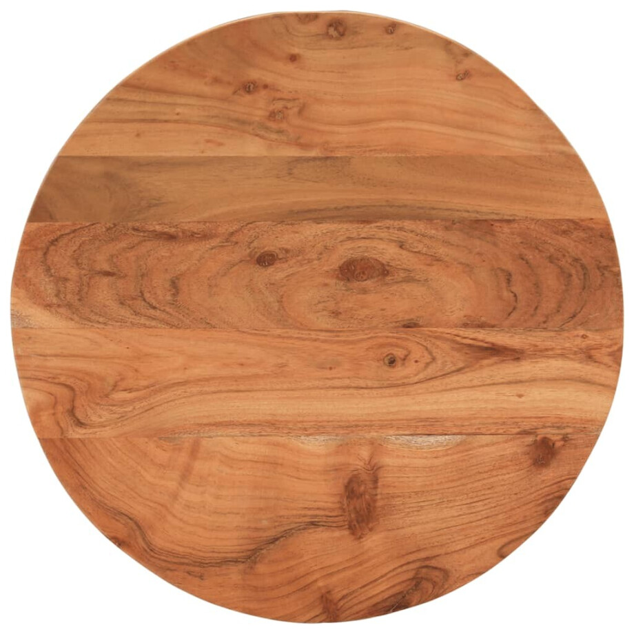 vidaXL Tafelblad rond Ø 60x2,5 cm massief acaciahout afbeelding 1
