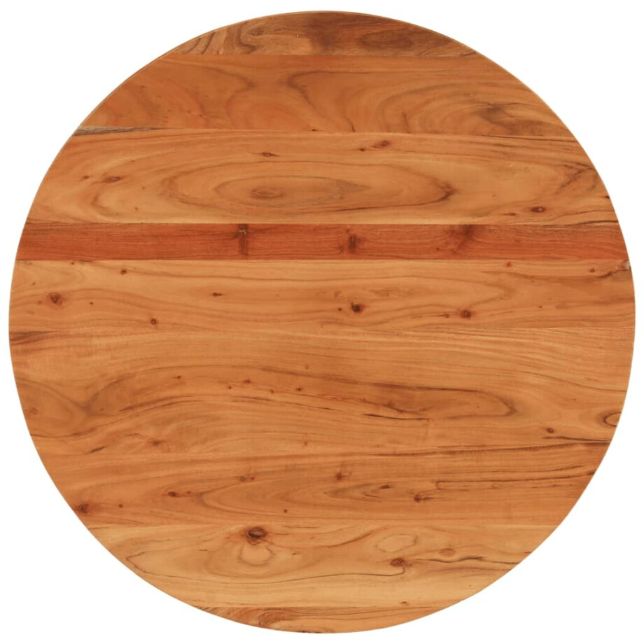 vidaXL Tafelblad rond Ø 80x3,8 cm massief acaciahout vidaXL Tafelblad rond Ø 80x3,8 cm massief acaciahout afbeelding 1