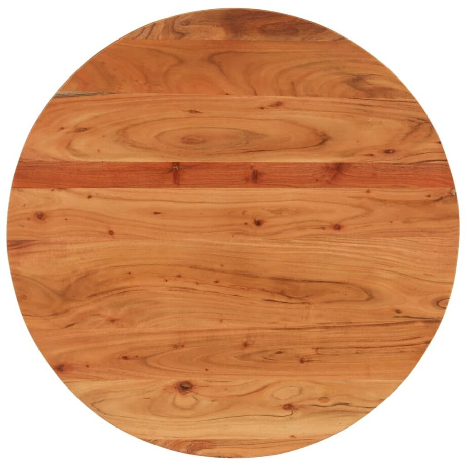 vidaXL Tafelblad rond Ø 90x3,8 cm massief acaciahout afbeelding 1