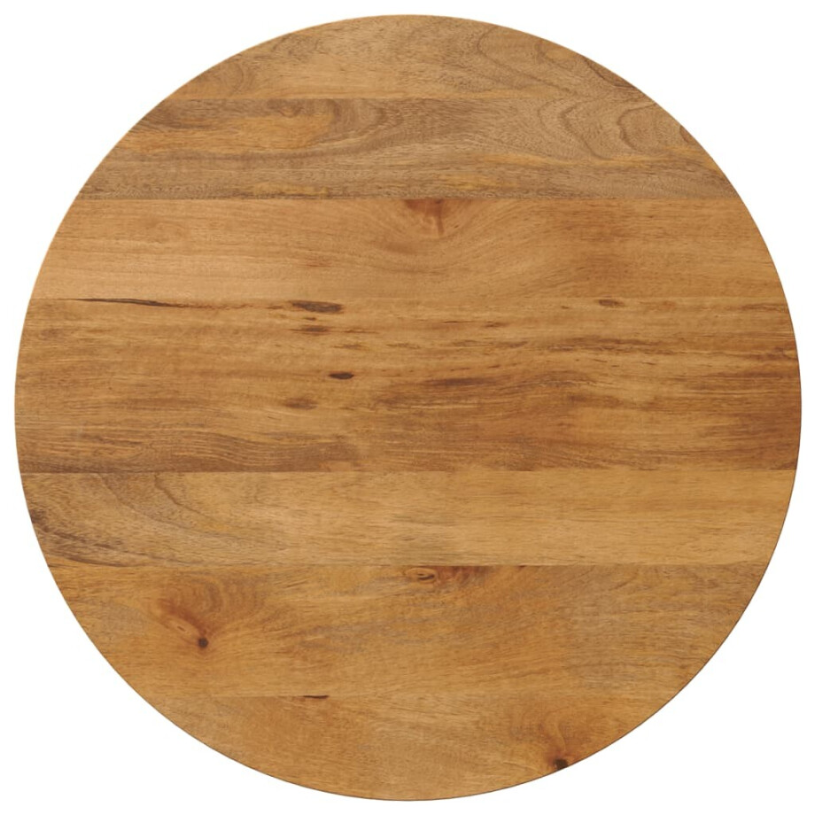 vidaXL Tafelblad rond Ø 90x3,8 cm massief ruw mangohout afbeelding 1