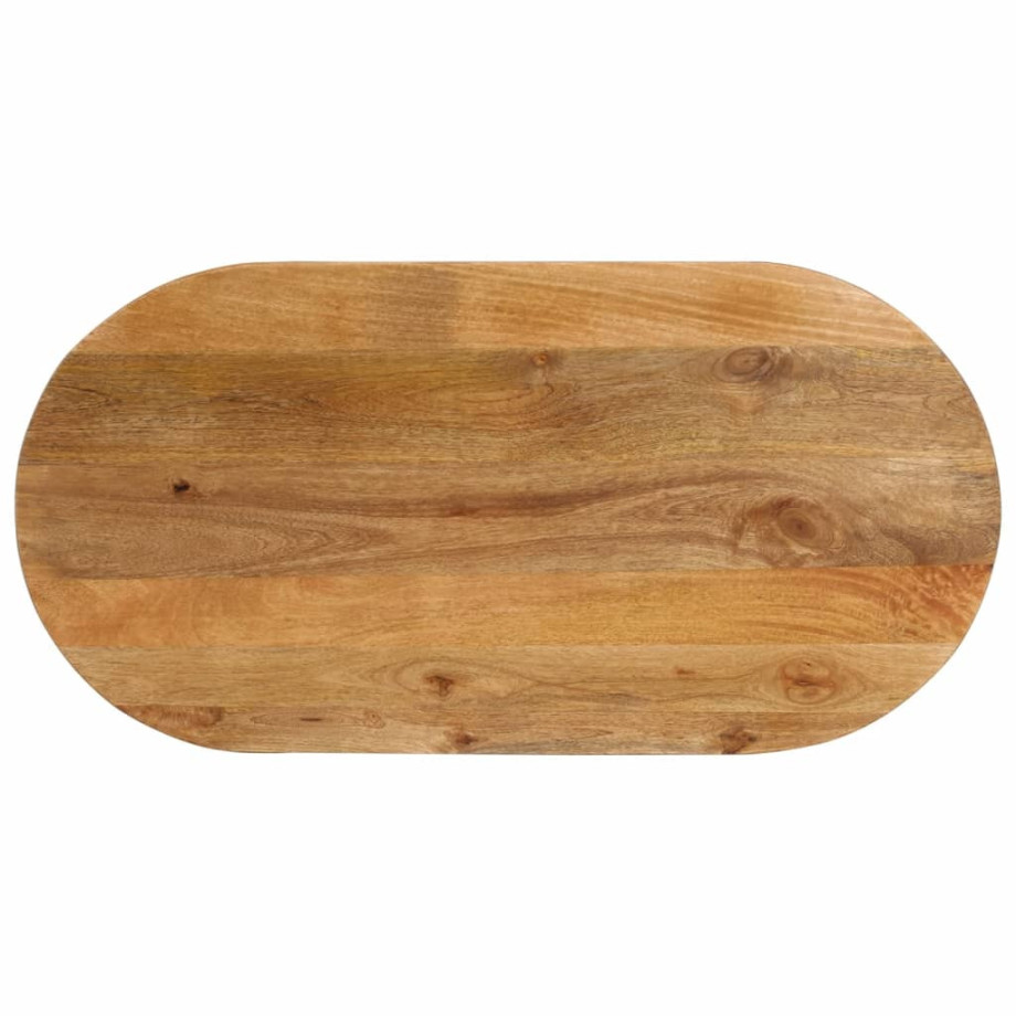 vidaXL Tafelblad ovaal 80x40x3,8 cm massief mangohout vidaXL Tafelblad ovaal 80x40x3,8 cm massief mangohout afbeelding 1
