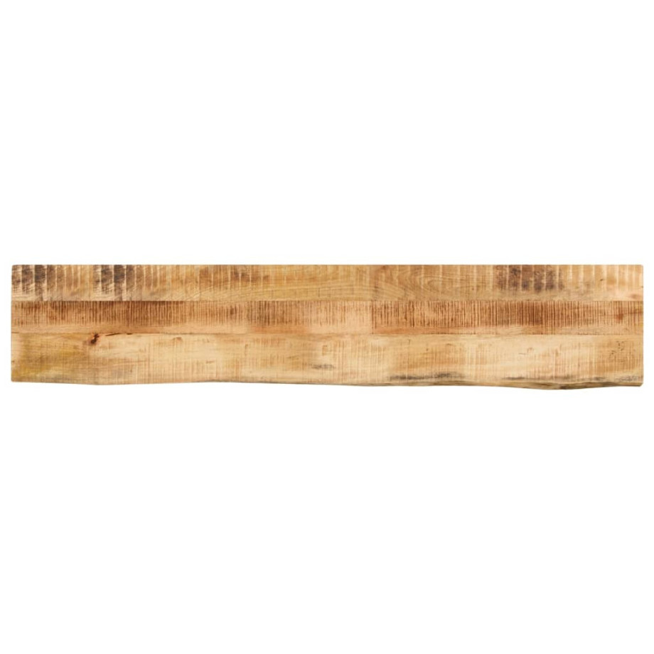 vidaXL Tafelblad met natuurlijke rand 140x30x2,5 cm massief mangohout afbeelding 1