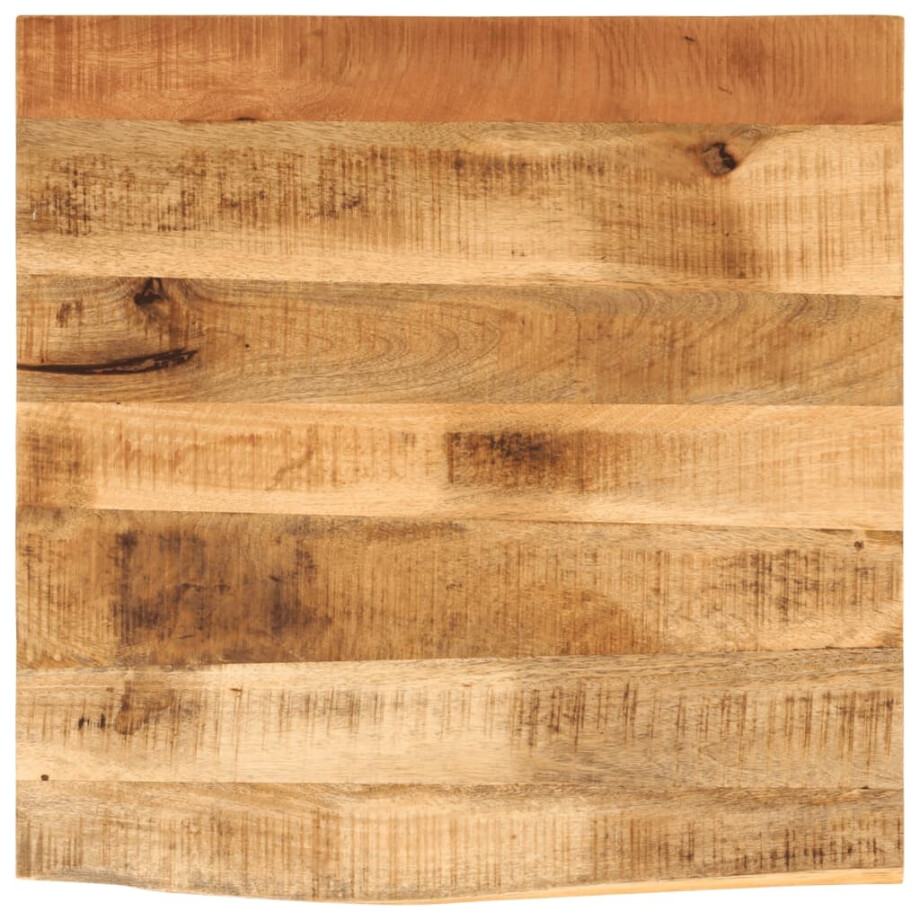 vidaXL Tafelblad met natuurlijke rand 60x60x2,5 cm massief mangohout afbeelding 1