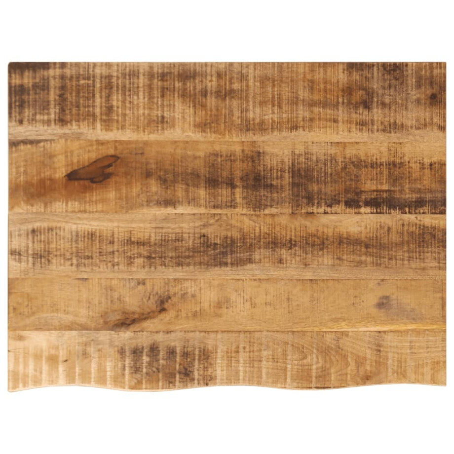 vidaXL Tafelblad met natuurlijke rand 80x60x2,5 cm massief mangohout afbeelding 1