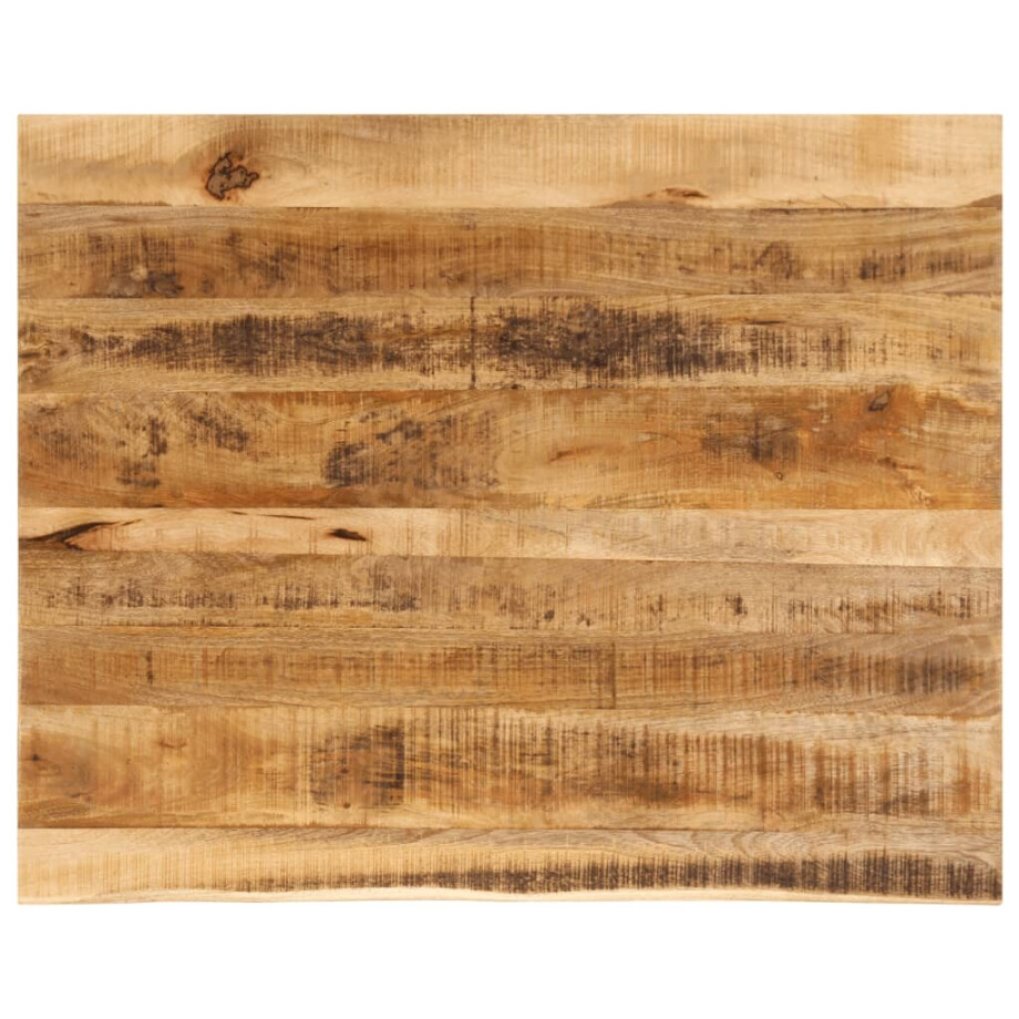 vidaXL Tafelblad met natuurlijke rand 100x80x2,5 cm massief mangohout afbeelding 1