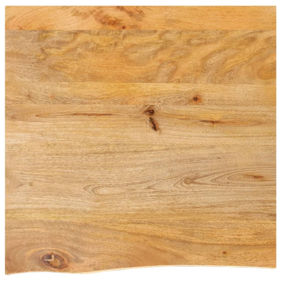 vidaXL Tafelblad met natuurlijke rand 40x40x2,5 cm massief mangohout afbeelding 1