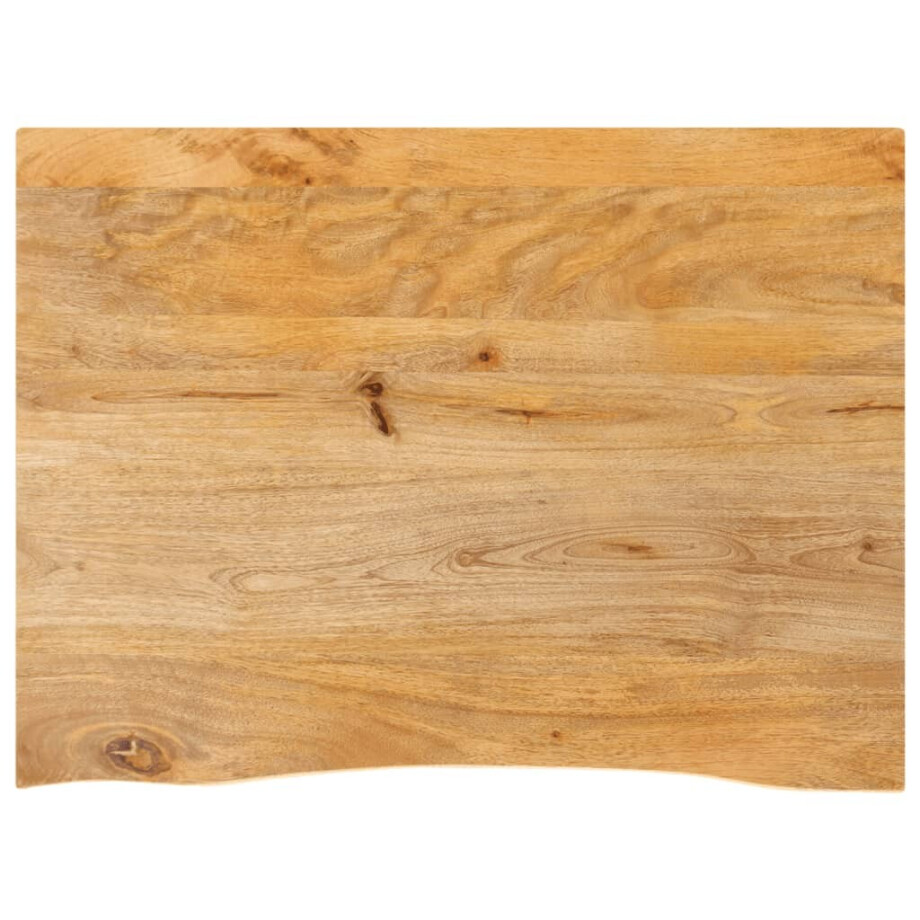vidaXL Tafelblad met natuurlijke rand 90x60x3,8 cm massief mangohout afbeelding 1
