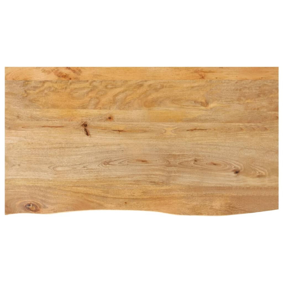 vidaXL Tafelblad met natuurlijke rand 110x60x3,8 cm massief mangohout afbeelding 1