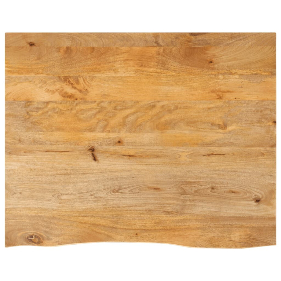 vidaXL Tafelblad met natuurlijke rand 110x80x3,8 cm massief mangohout afbeelding 1