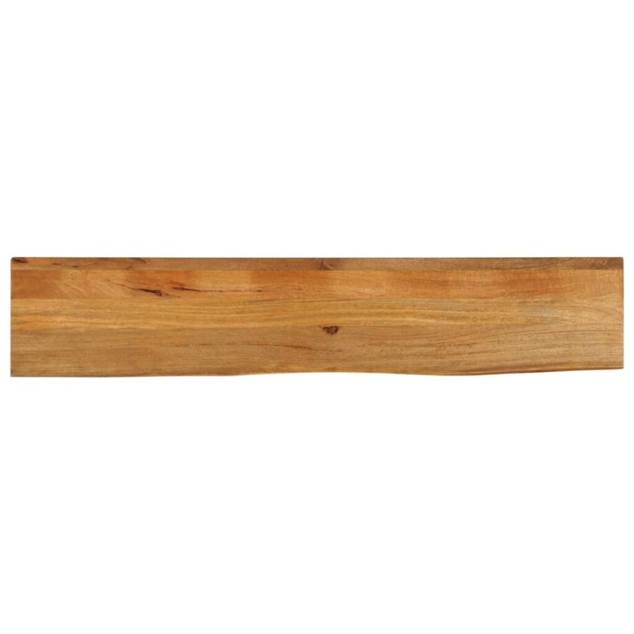 vidaXL Tafelblad met natuurlijke rand 160x20x2,5 cm massief mangohout afbeelding 1