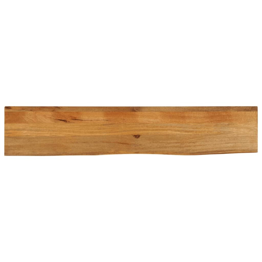 vidaXL Tafelblad met natuurlijke rand 140x40x2,5 cm massief mangohout afbeelding 1