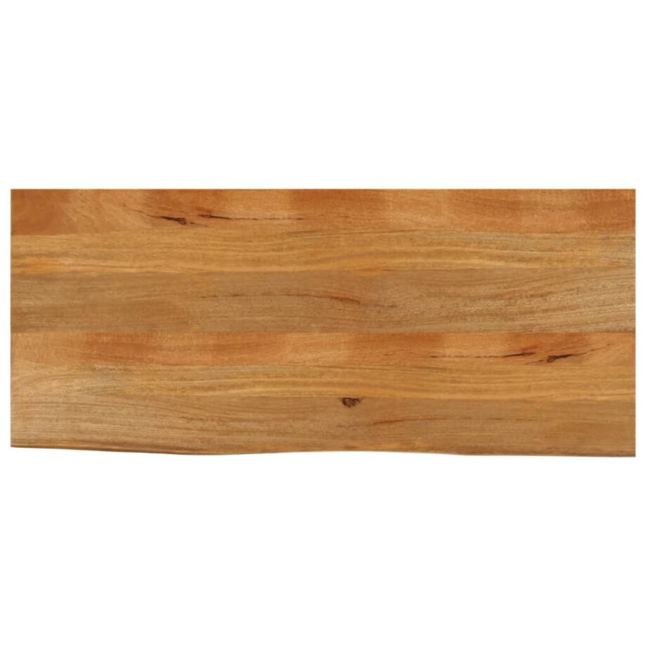 vidaXL Tafelblad met natuurlijke rand 140x60x2,5 cm massief mangohout afbeelding 1