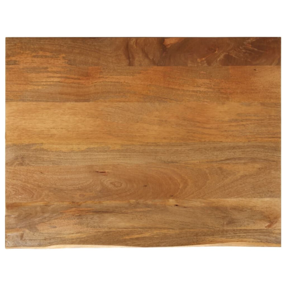 vidaXL Tafelblad met natuurlijke rand 100x80x2,5 cm massief mangohout afbeelding 1