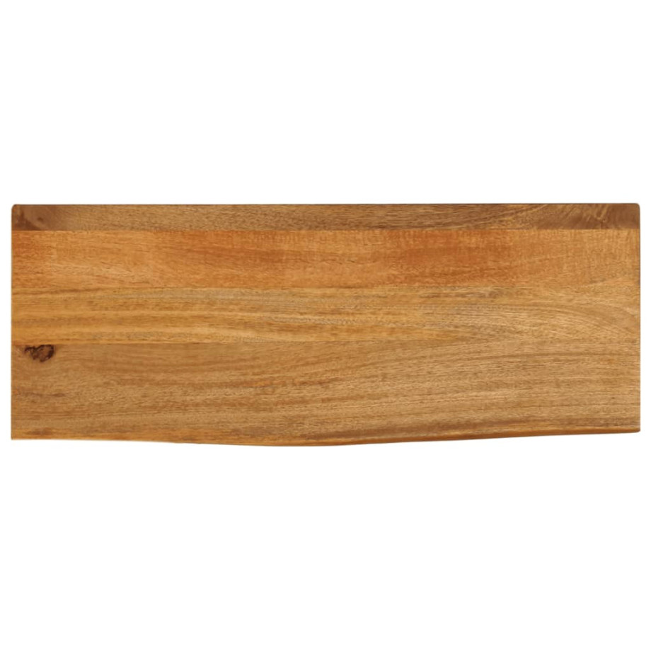 vidaXL Tafelblad met natuurlijke rand 90x20x3,8 cm massief mangohout afbeelding 1