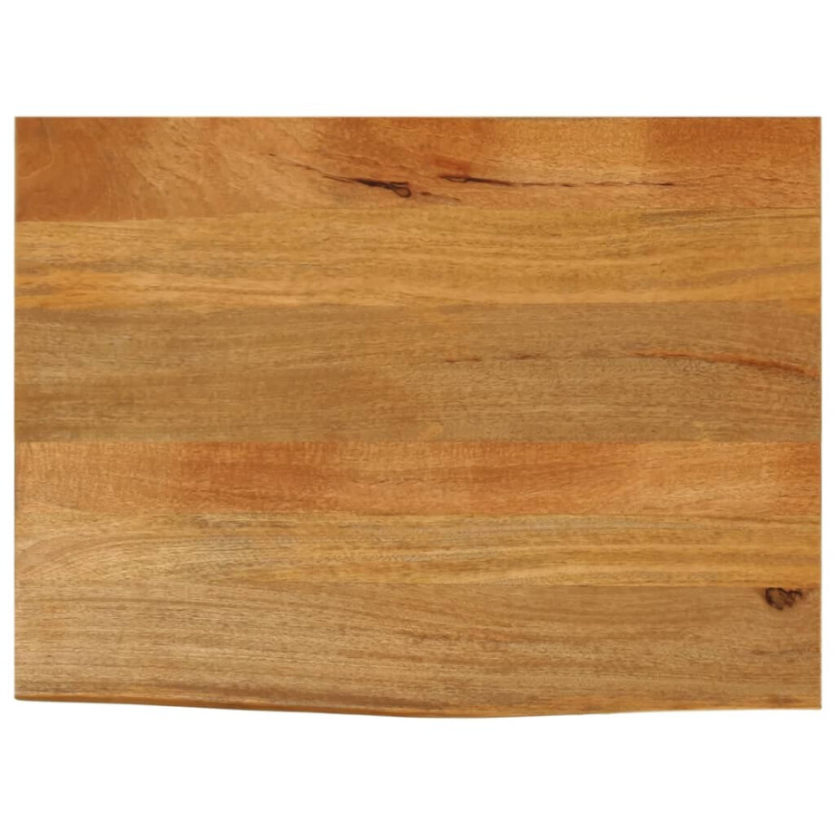 vidaXL Tafelblad met natuurlijke rand 90x60x3,8 cm massief mangohout afbeelding 1