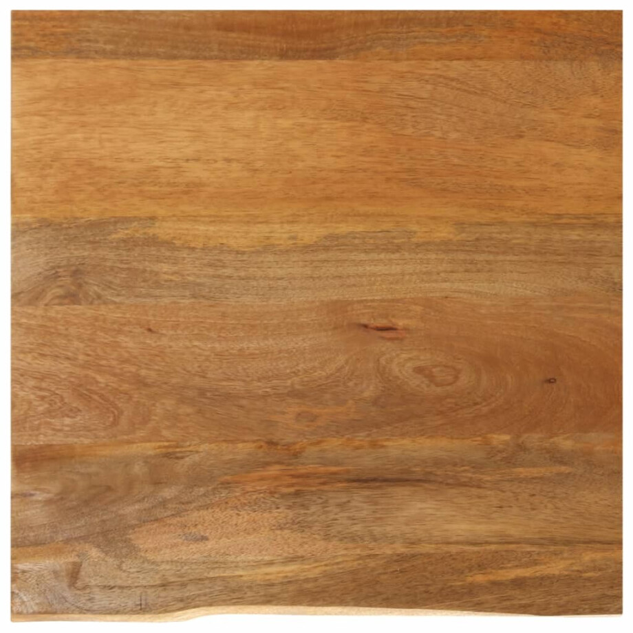 vidaXL Tafelblad met natuurlijke rand 80x80x3,8 cm massief mangohout afbeelding 1