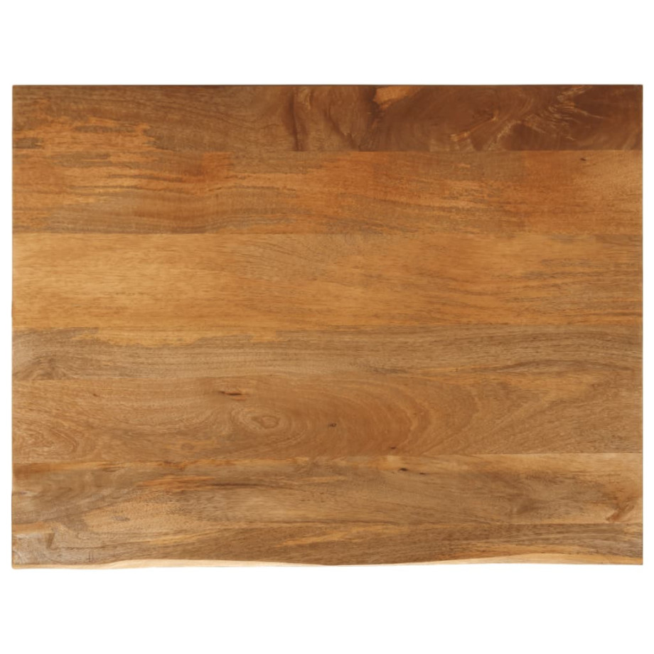 vidaXL Tafelblad met natuurlijke rand 90x80x3,8 cm massief mangohout vidaXL Tafelblad met natuurlijke rand 90x80x3,8 cm massief mangohout afbeelding 1