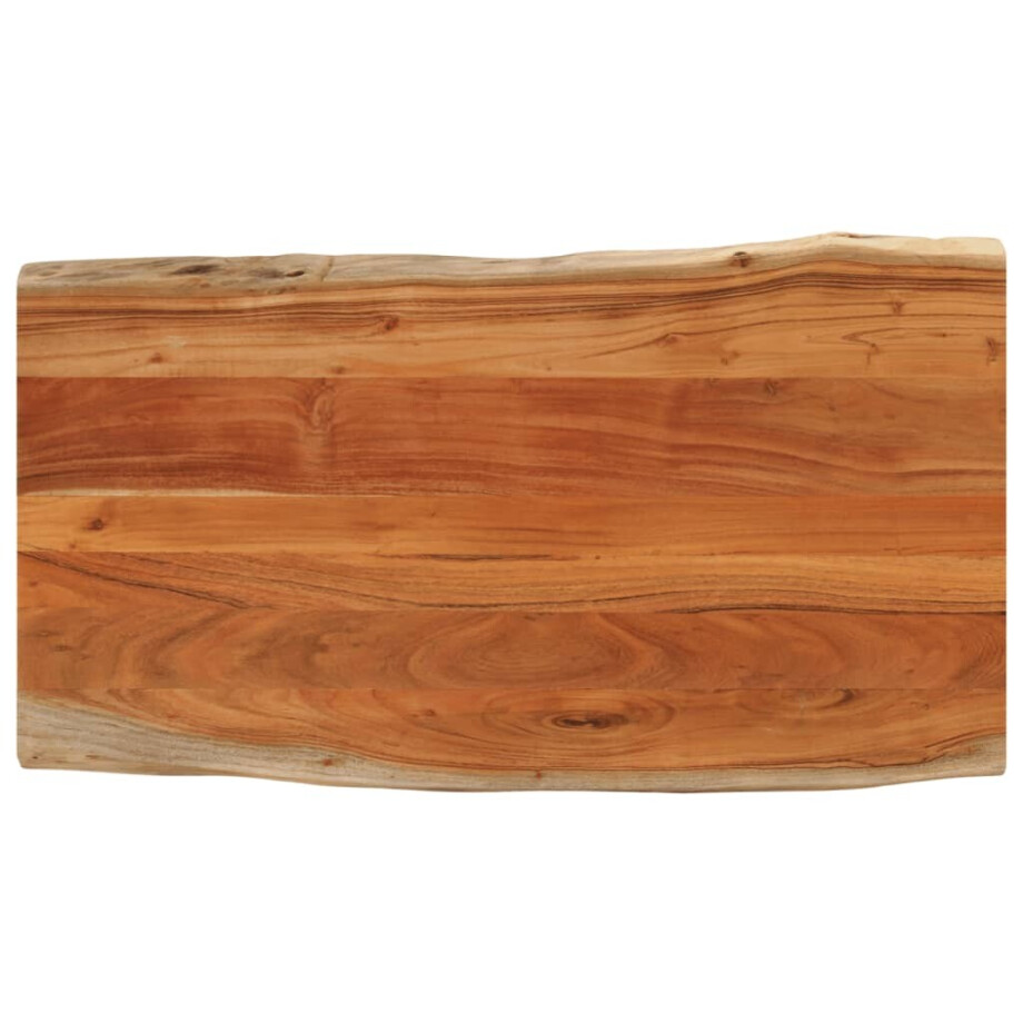 vidaXL Tafelblad rechthoekig natuurlijke rand 110x60x2,5 cm acaciahout afbeelding 1