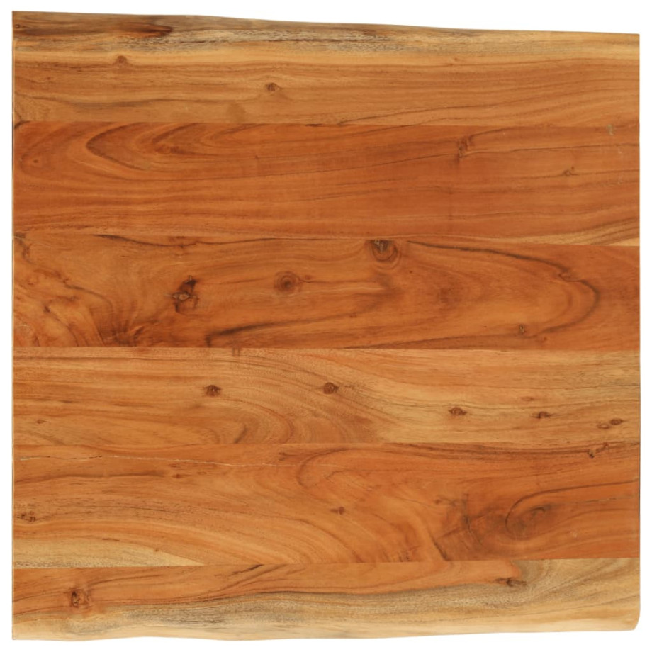 vidaXL Tafelblad vierkant natuurlijke rand 80x80x2,5 cm acaciahout afbeelding 1