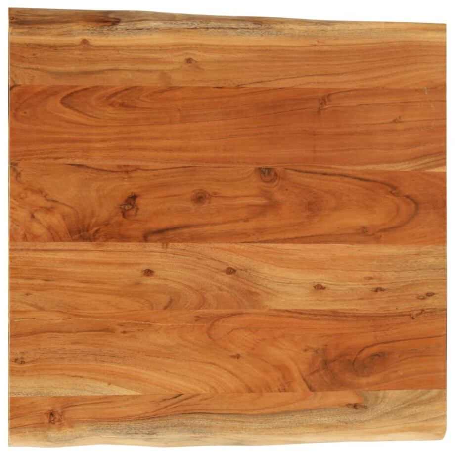 vidaXL Tafelblad vierkant natuurlijke rand 80x80x3,8 cm acaciahout afbeelding 1