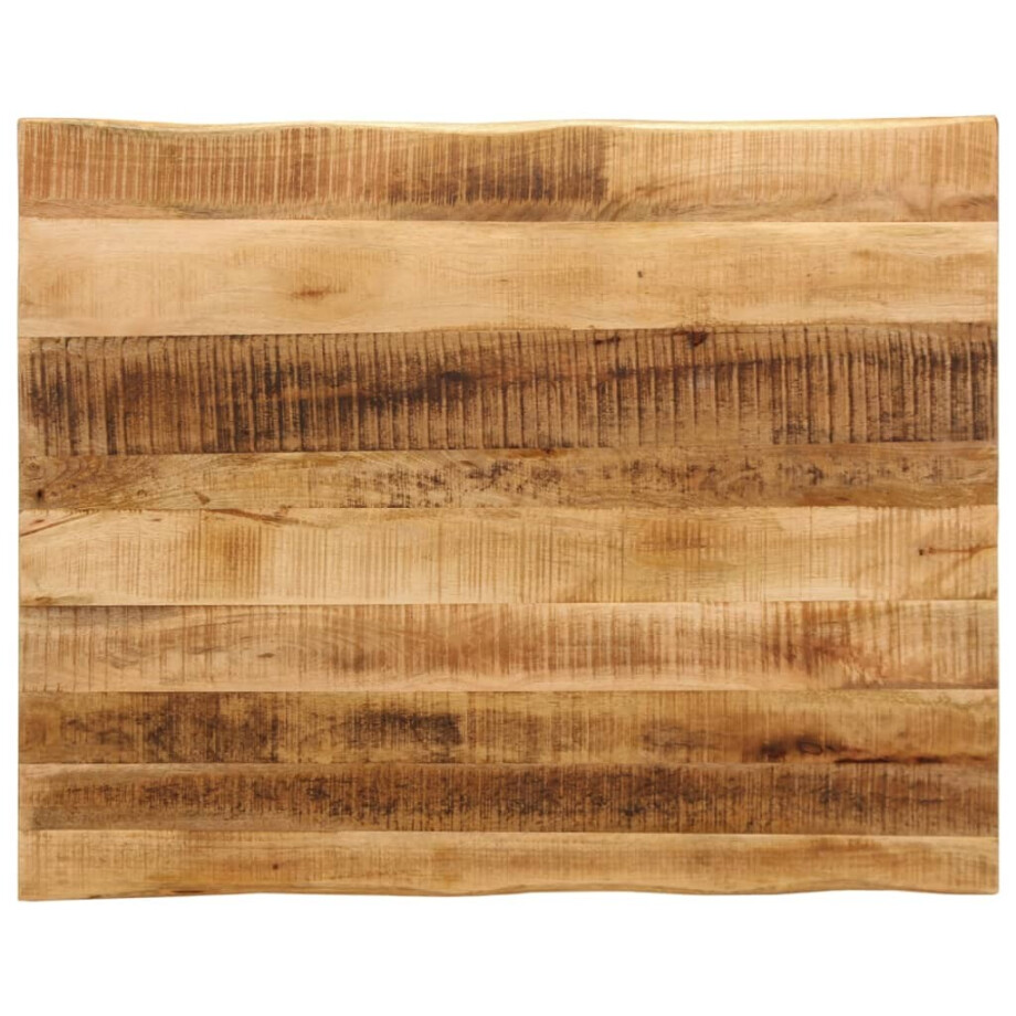 vidaXL Tafelblad met natuurlijke rand 90x80x2,5 cm massief mangohout afbeelding 1