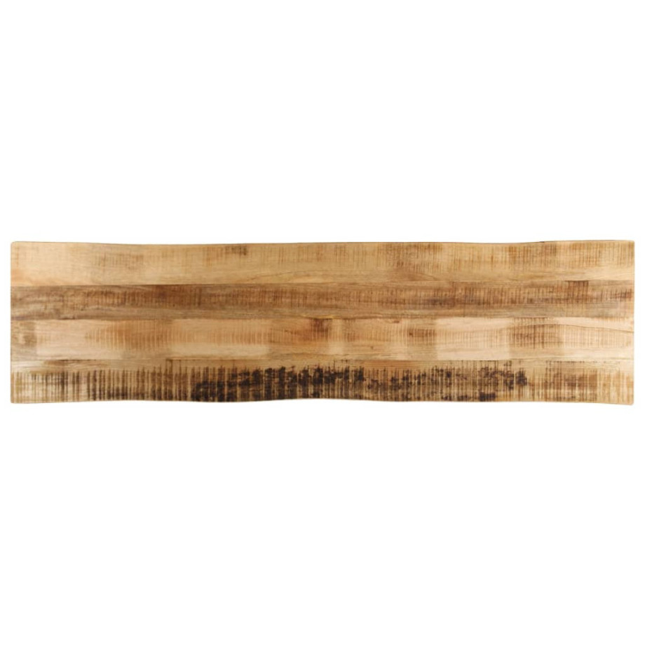 vidaXL Tafelblad met natuurlijke rand 160x40x3,8 cm massief mangohout afbeelding 1
