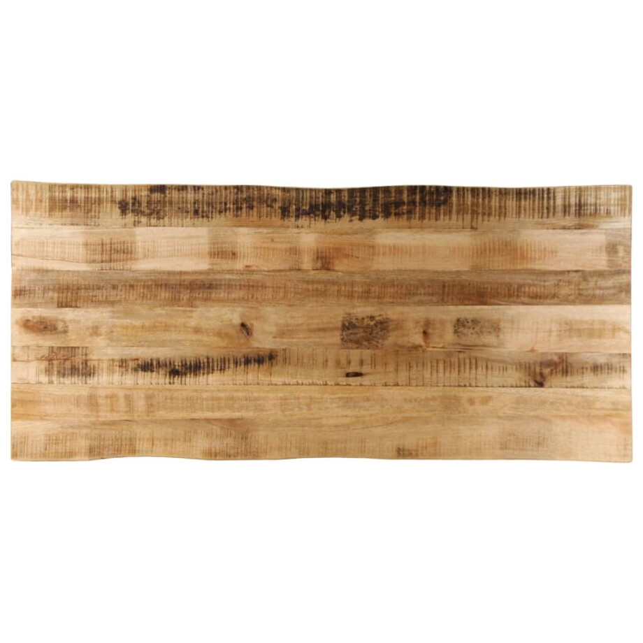 vidaXL Tafelblad met natuurlijke rand 140x60x3,8 cm massief mangohout afbeelding 1