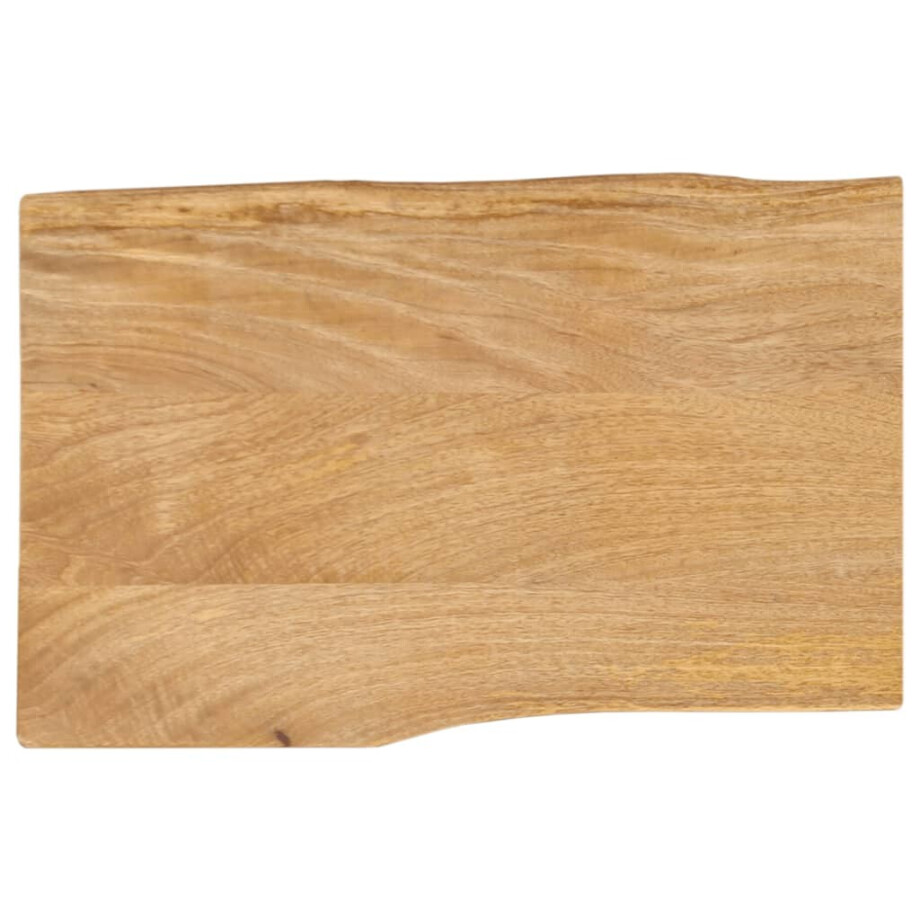 vidaXL Tafelblad met natuurlijke rand 50x40x2,5 cm massief mangohout vidaXL Tafelblad met natuurlijke rand 50x40x2,5 cm massief mangohout afbeelding 1