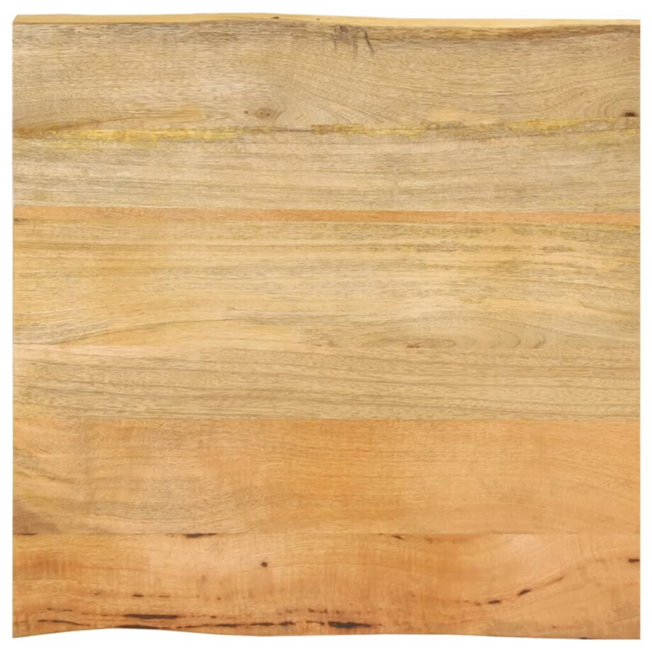 vidaXL Tafelblad met natuurlijke rand 60x60x2,5 cm massief mangohout afbeelding 1