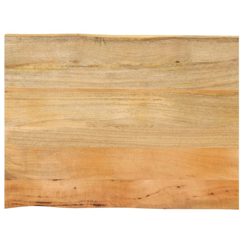 vidaXL Tafelblad met natuurlijke rand 90x60x2,5 cm massief mangohout afbeelding 1