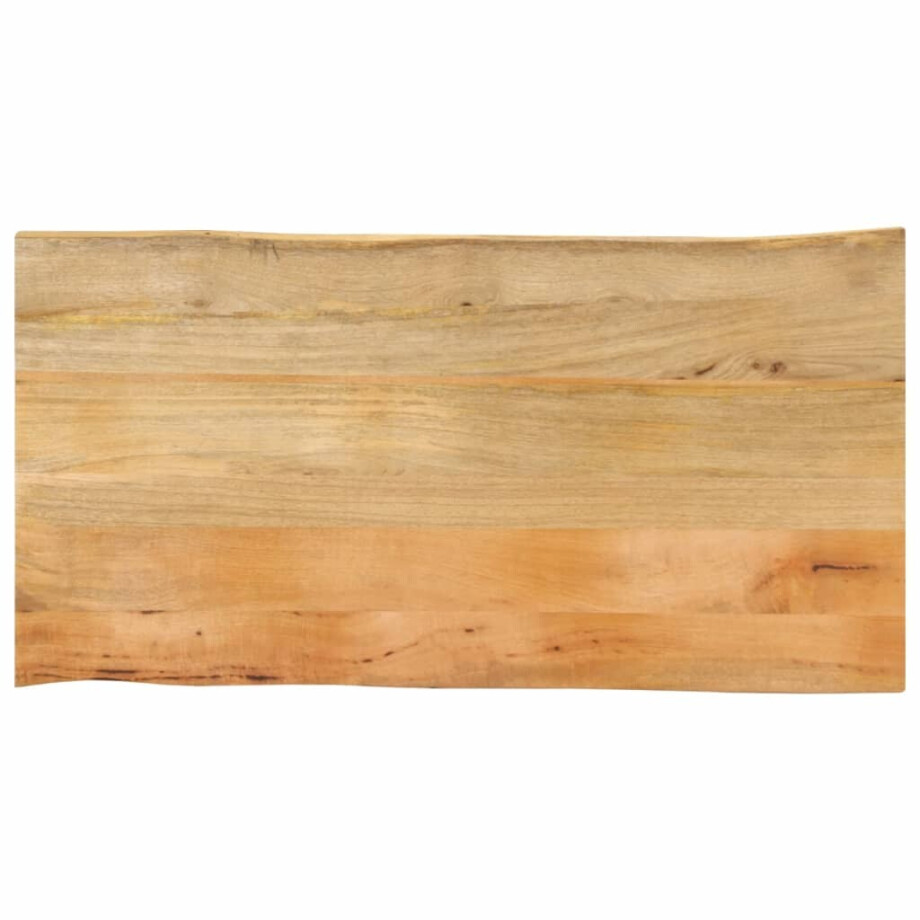 vidaXL Tafelblad met natuurlijke rand 100x60x2,5 cm massief mangohout afbeelding 1