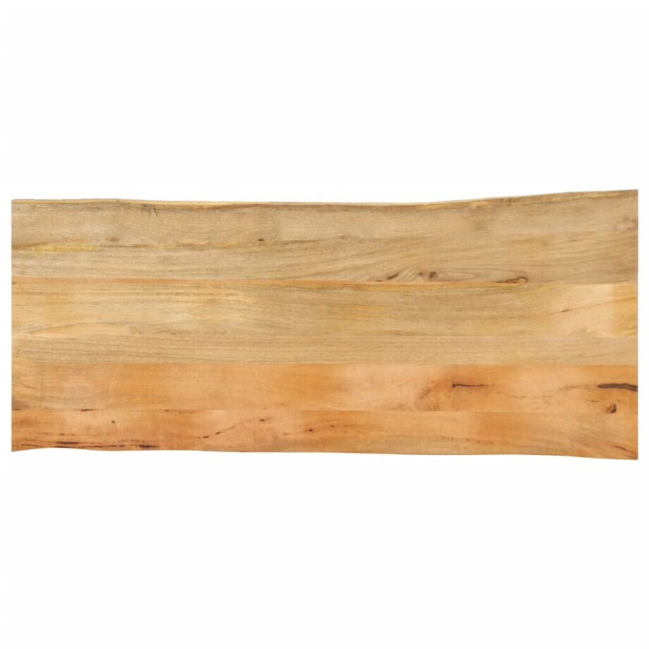 vidaXL Tafelblad met natuurlijke rand 140x60x2,5 cm massief mangohout afbeelding 1