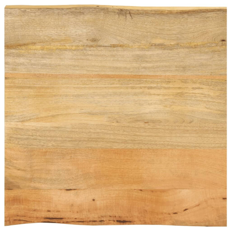 vidaXL Tafelblad met natuurlijke rand 40x40x3,8 cm massief mangohout afbeelding 1
