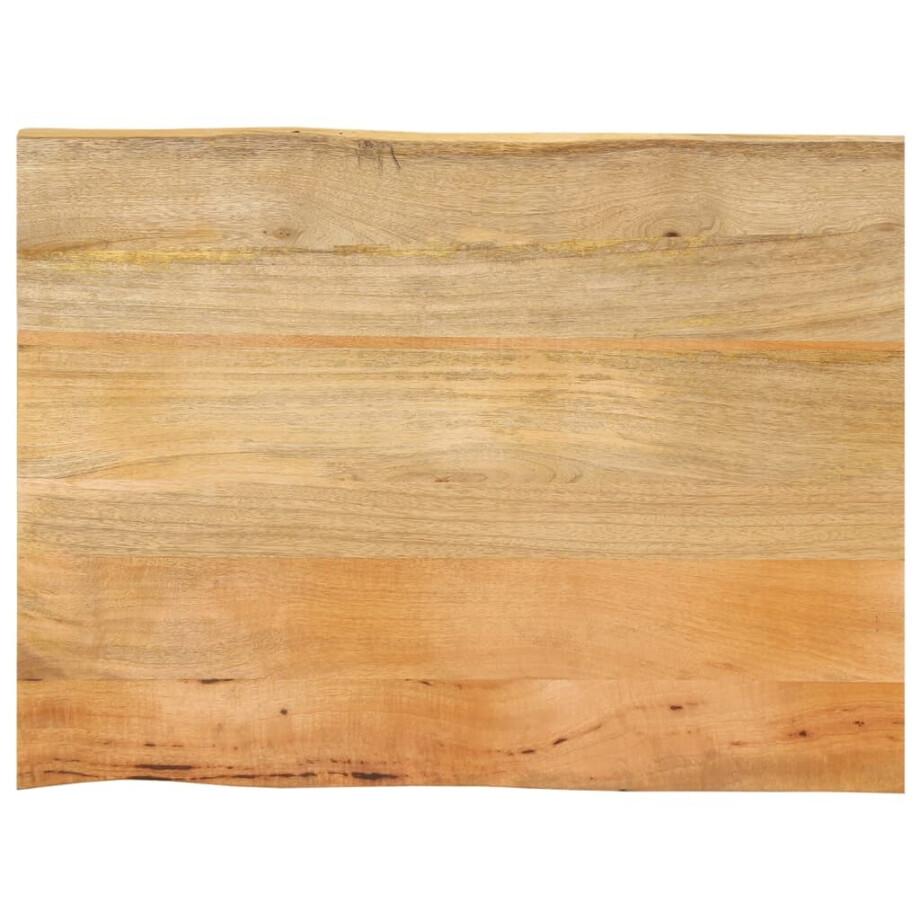 vidaXL Tafelblad met natuurlijke rand 90x60x3,8 cm massief mangohout afbeelding 1