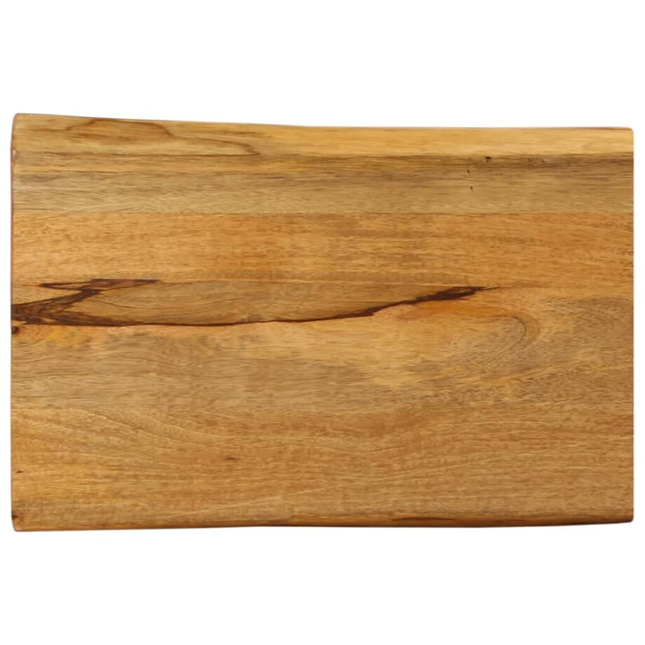 vidaXL Tafelblad met natuurlijke rand 50x40x2,5 cm massief mangohout afbeelding 1