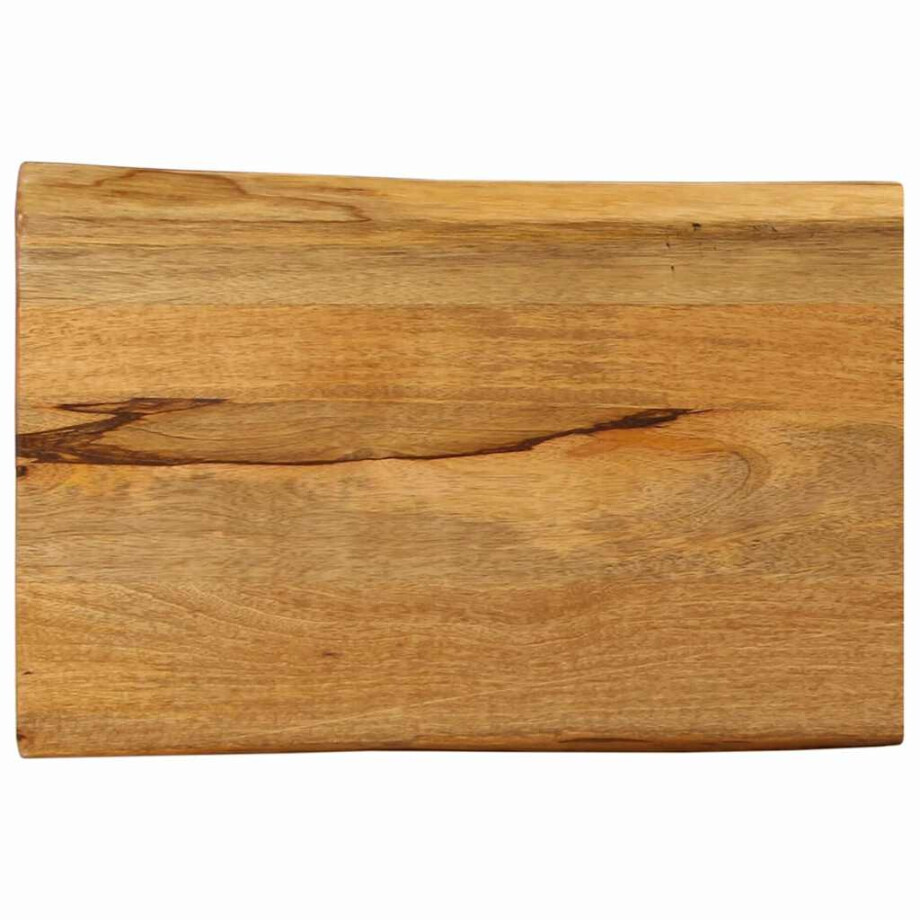 vidaXL Tafelblad met natuurlijke rand 70x40x2,5 cm massief mangohout afbeelding 1