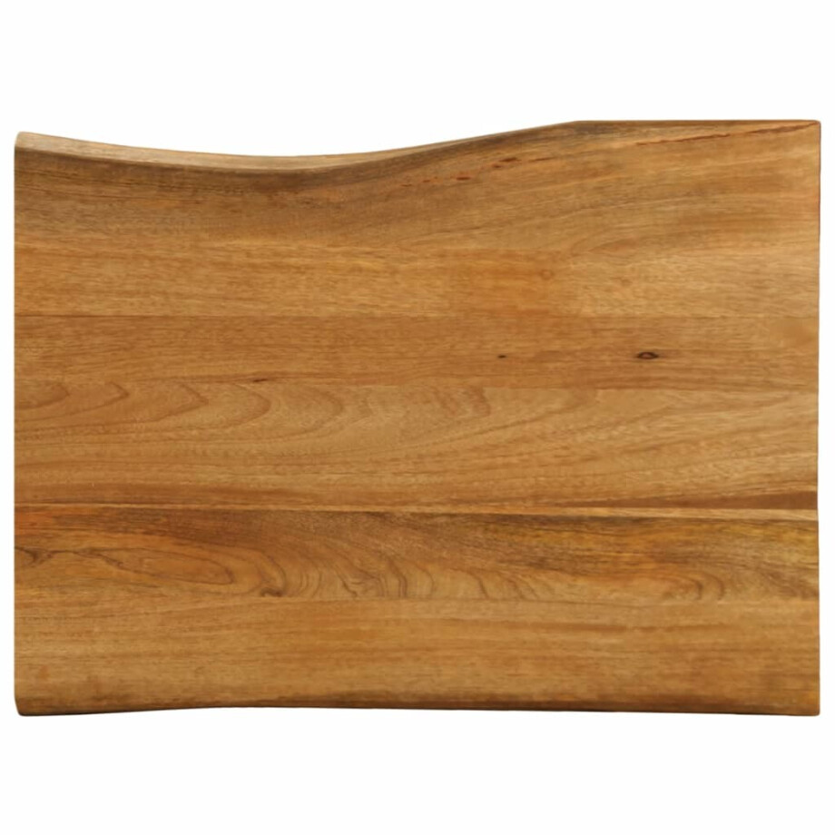 vidaXL Tafelblad met natuurlijke rand 80x60x2,5 cm massief mangohout afbeelding 1