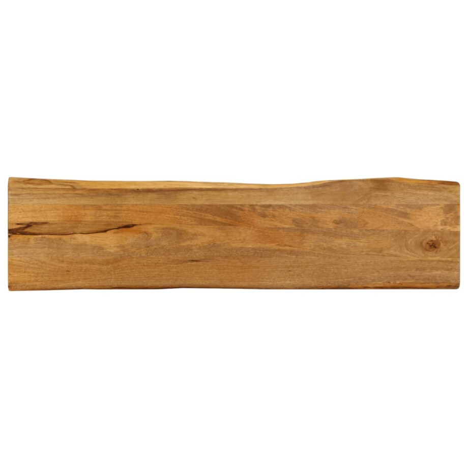 vidaXL Tafelblad met natuurlijke rand 160x40x3,8 cm massief mangohout afbeelding 1