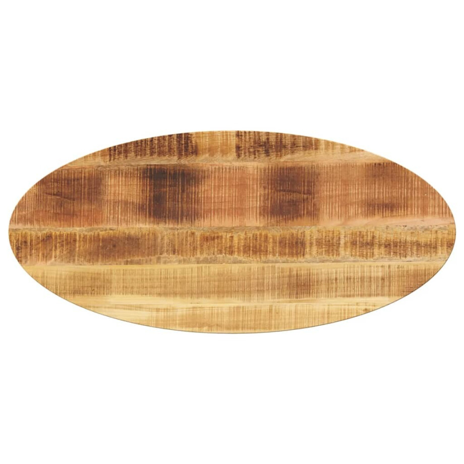 vidaXL Tafelblad ovaal 110x40x2,5 cm massief mangohout afbeelding 1