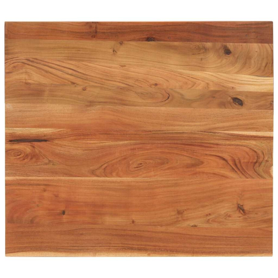 vidaXL Tafelblad rechthoekig 90x80x2,5 cm massief acaciahout afbeelding 1