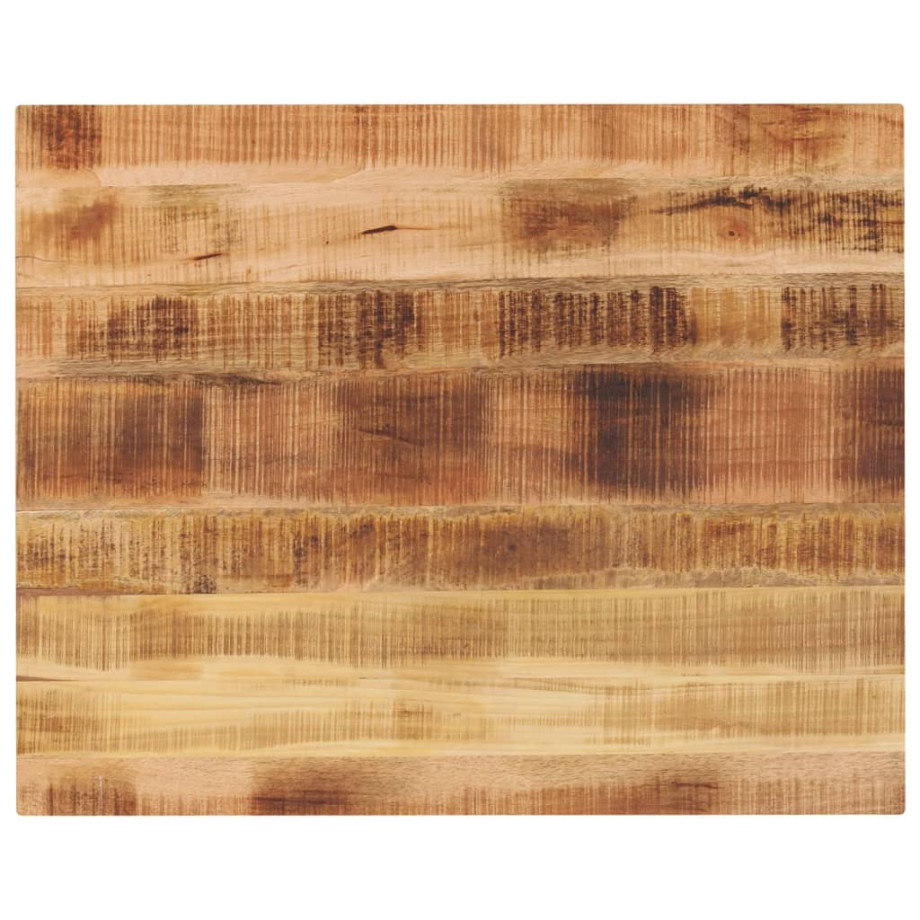 vidaXL Tafelblad rechthoekig 90x80x2,5 cm massief ruw mangohout afbeelding 1