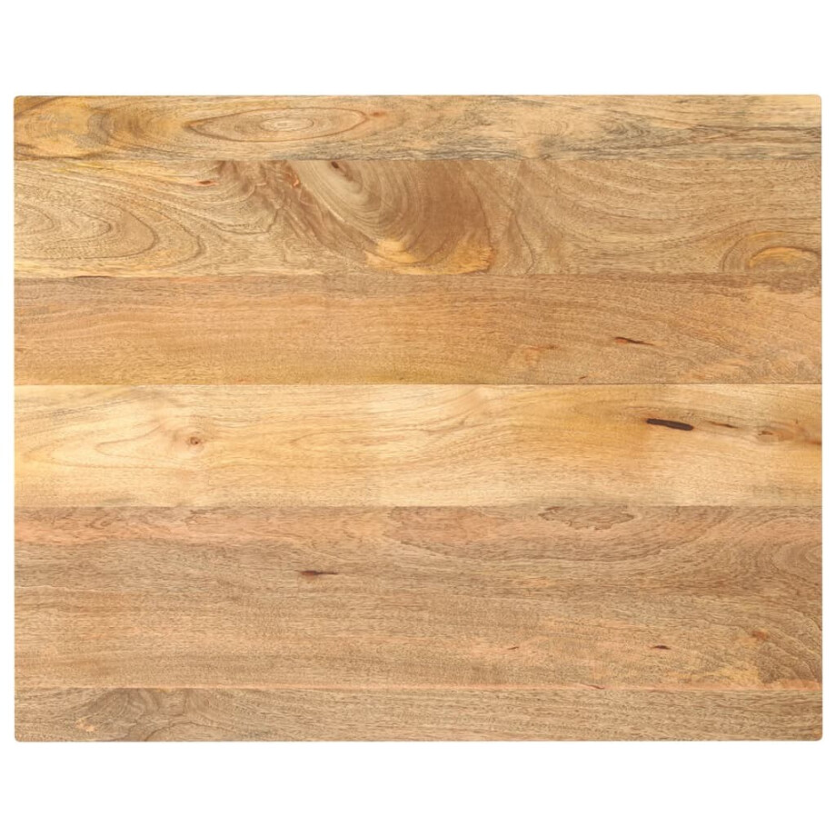 vidaXL Tafelblad rechthoekig 100x80x3,8 cm massief mangohout afbeelding 1