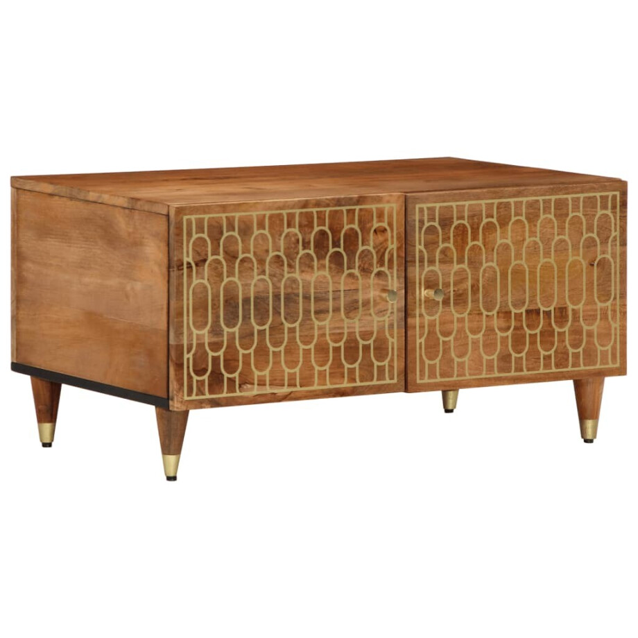 vidaXL Salontafel 80x50x40 cm massief mangohout vidaXL Salontafel 80x50x40 cm massief mangohout afbeelding 1