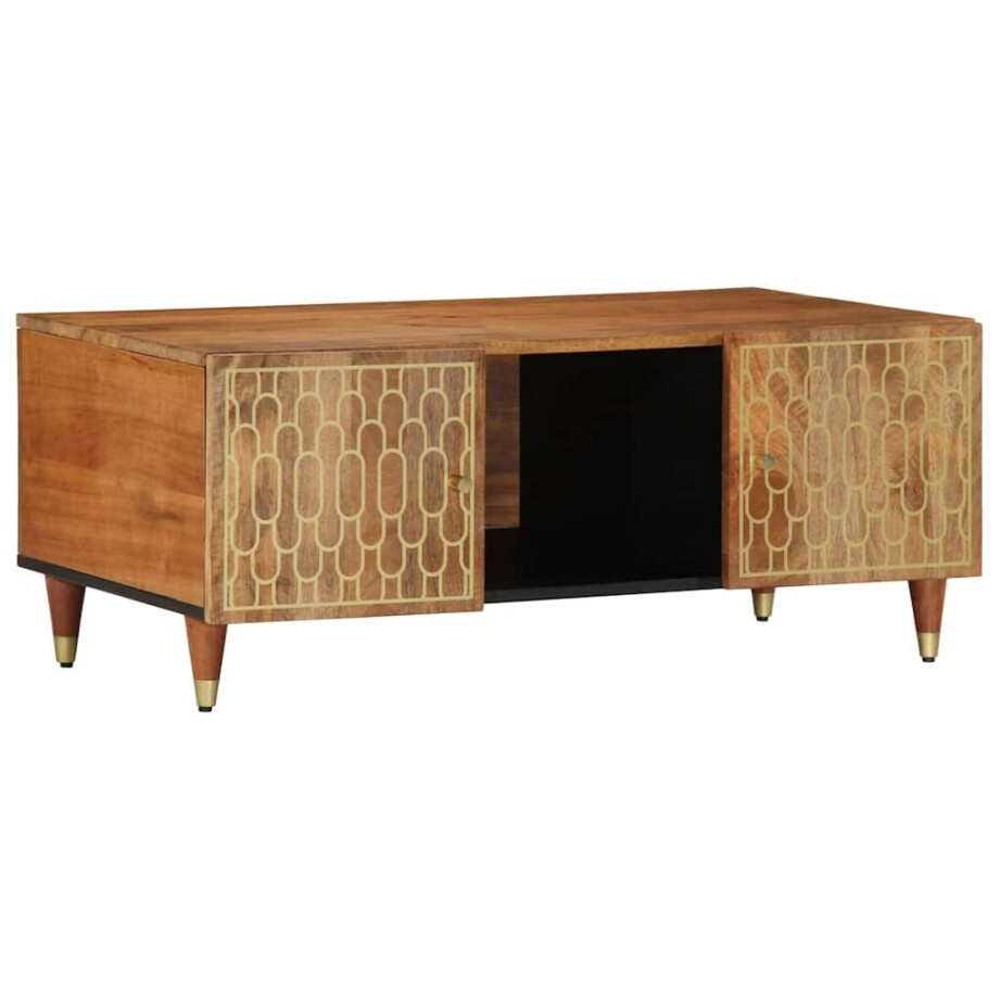 vidaXL Salontafel 100x54x40 cm massief mangohout vidaXL Salontafel 100x54x40 cm massief mangohout afbeelding 1