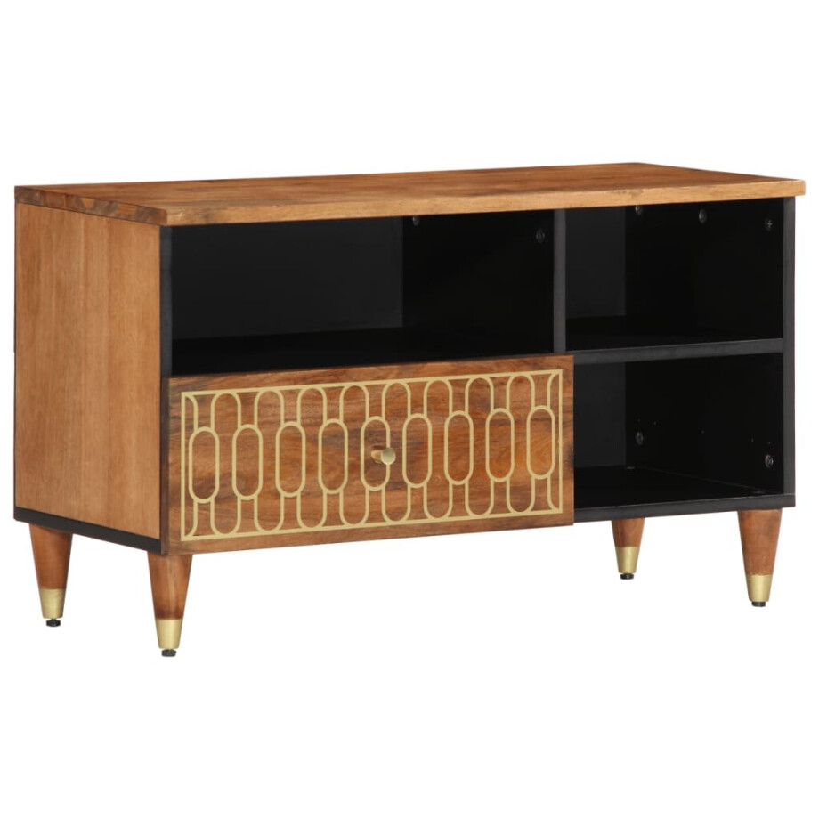 vidaXL Tv-meubel 80x33x46 cm massief mangohout afbeelding 1
