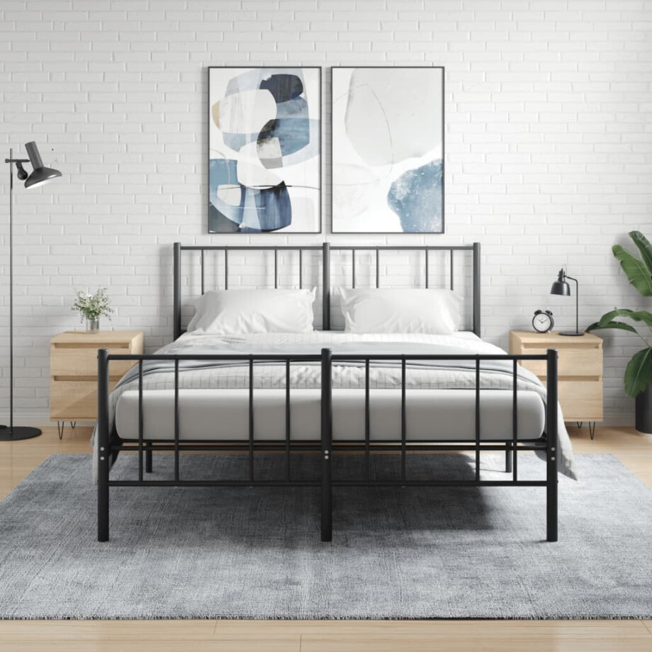 vidaXL Nachtkastjes 2 st 40x35x50 cm sonoma eikenkleurig vidaXL Nachtkastjes 2 st 40x35x50 cm sonoma eikenkleurig afbeelding 1